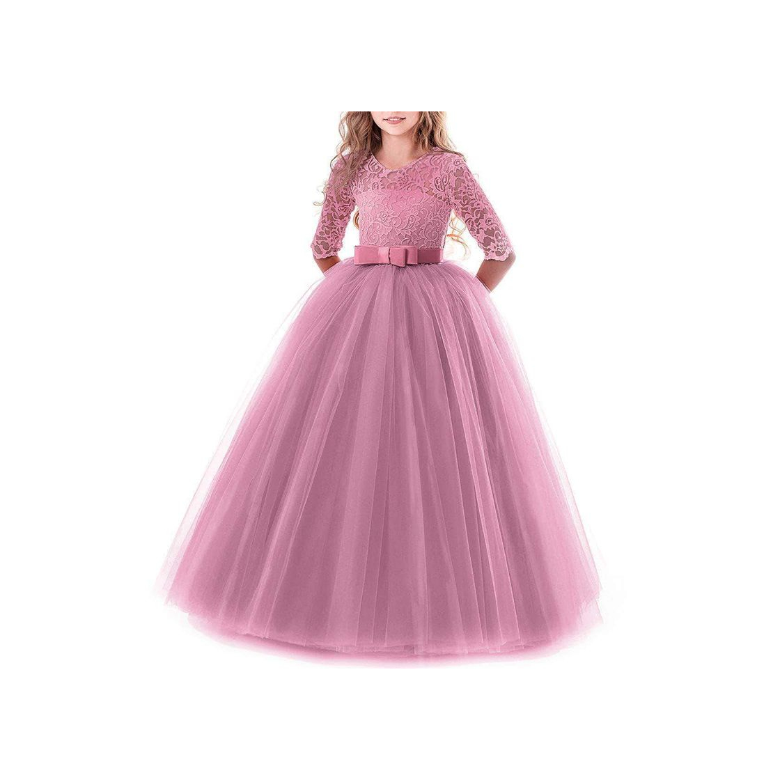 Moda IWEMEK Vestidos de Princesa Fiesta de la Boda de Las Niñas 3