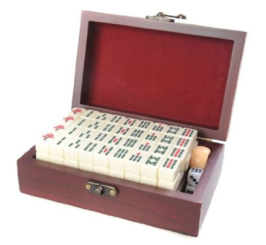 Quantum Abacus Set de Mahjong / mah-jongg, Piezas de imitación de Marfil