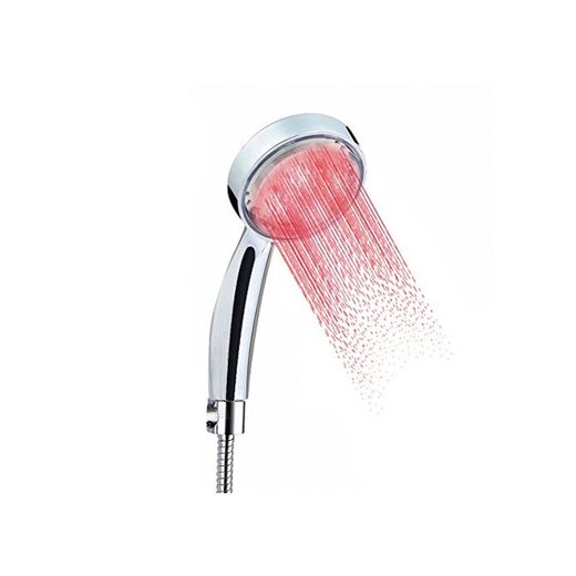 3 CrazyFire luz Led que cambia de color de ducha alcachofa de ducha de baño pulverizador de lluvia Sensor de temperatura para ahorrar agua