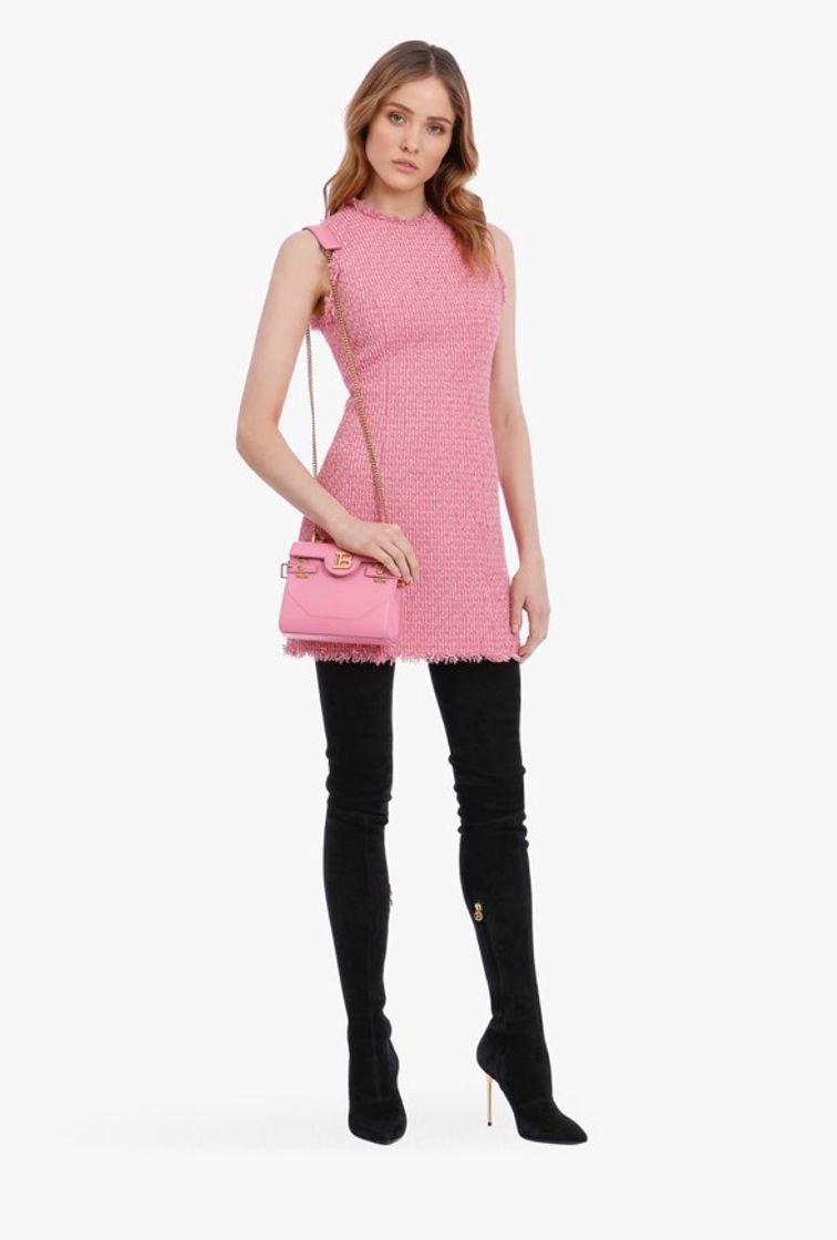 Social Vestido Rosa Tweed