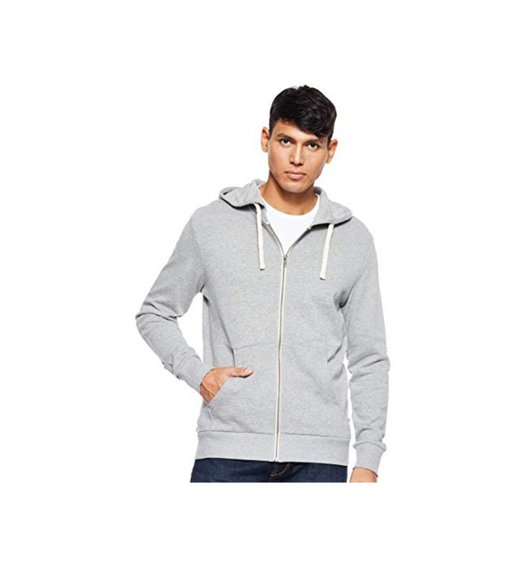 Products JACK & JONES Jjeholmen Sweat Zip Hood Noos Sudadera, Gris