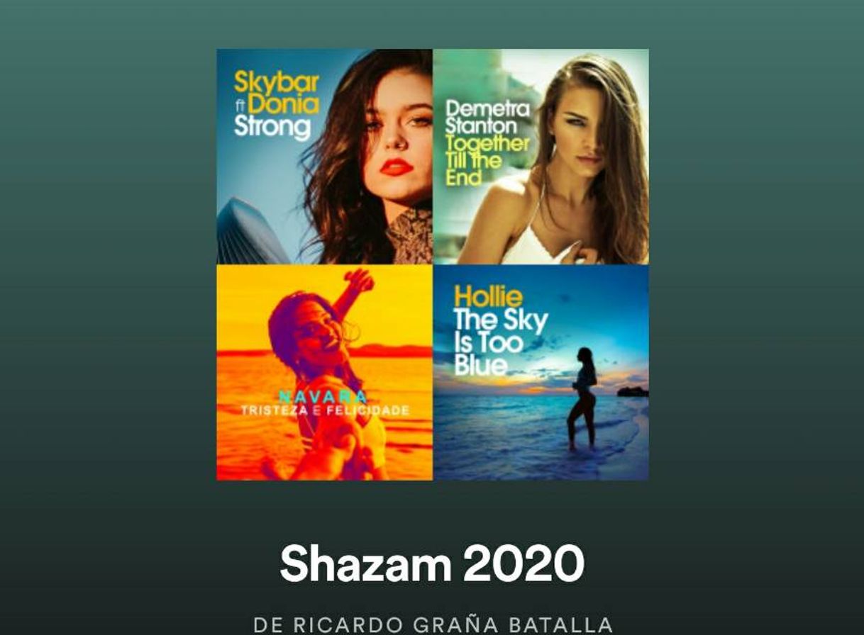 Moda Playlist Shazam 2020