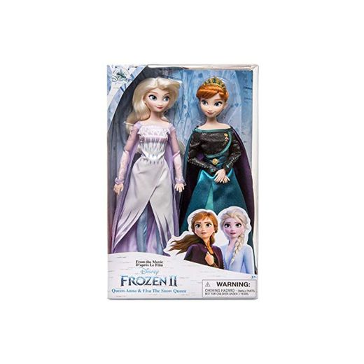 Frozen 2 Disney Queen Anna & Snow Queen Elsa Doll Set of 2 Classic Dolls 30cm