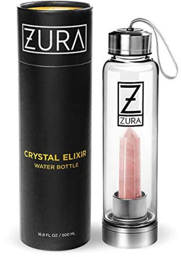 ZURA Botella de Cristal Elixir Agua