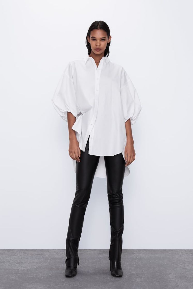 Fashion OVERSIZED POPLIN SHIRT | ZARA