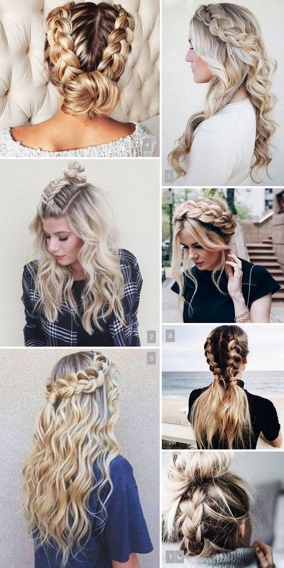 Fashion Penteado com tranças - Pinterest