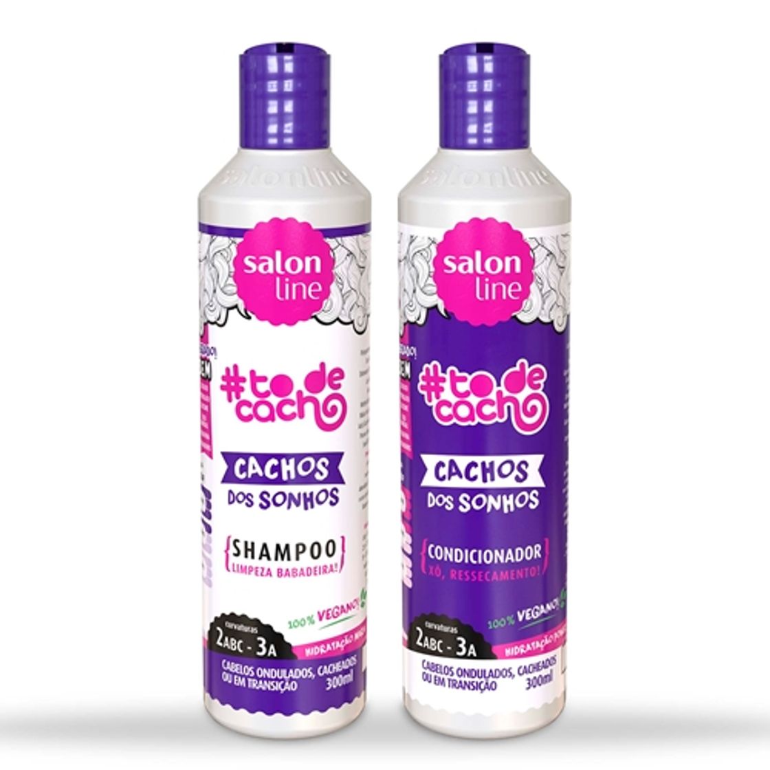 Fashion Shampoo e condicionador para cabelos ondulados Salo line