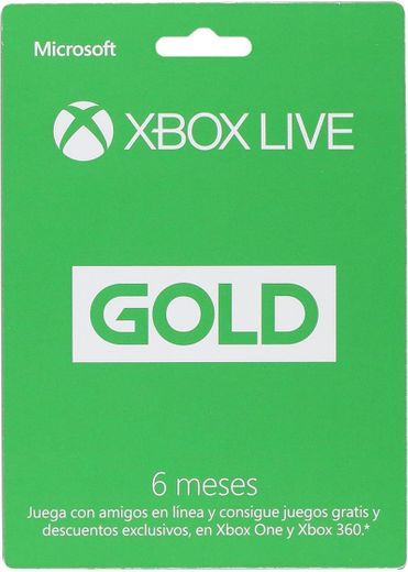 Xbox live gold 6 meses