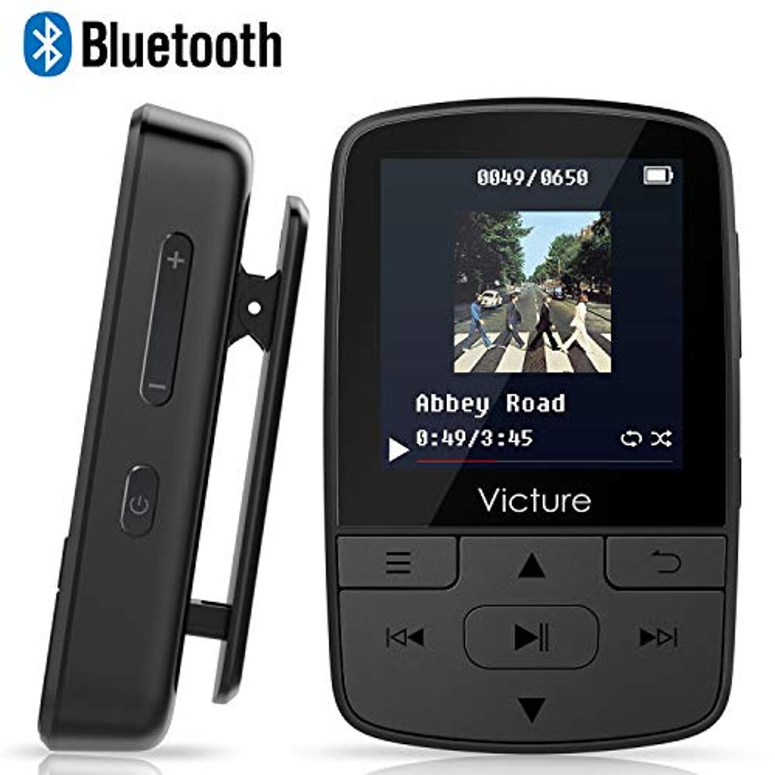 Social Victure Reproductor MP3 MP4 Bluetooth 4.1 Clip Running Reproductor de Música para