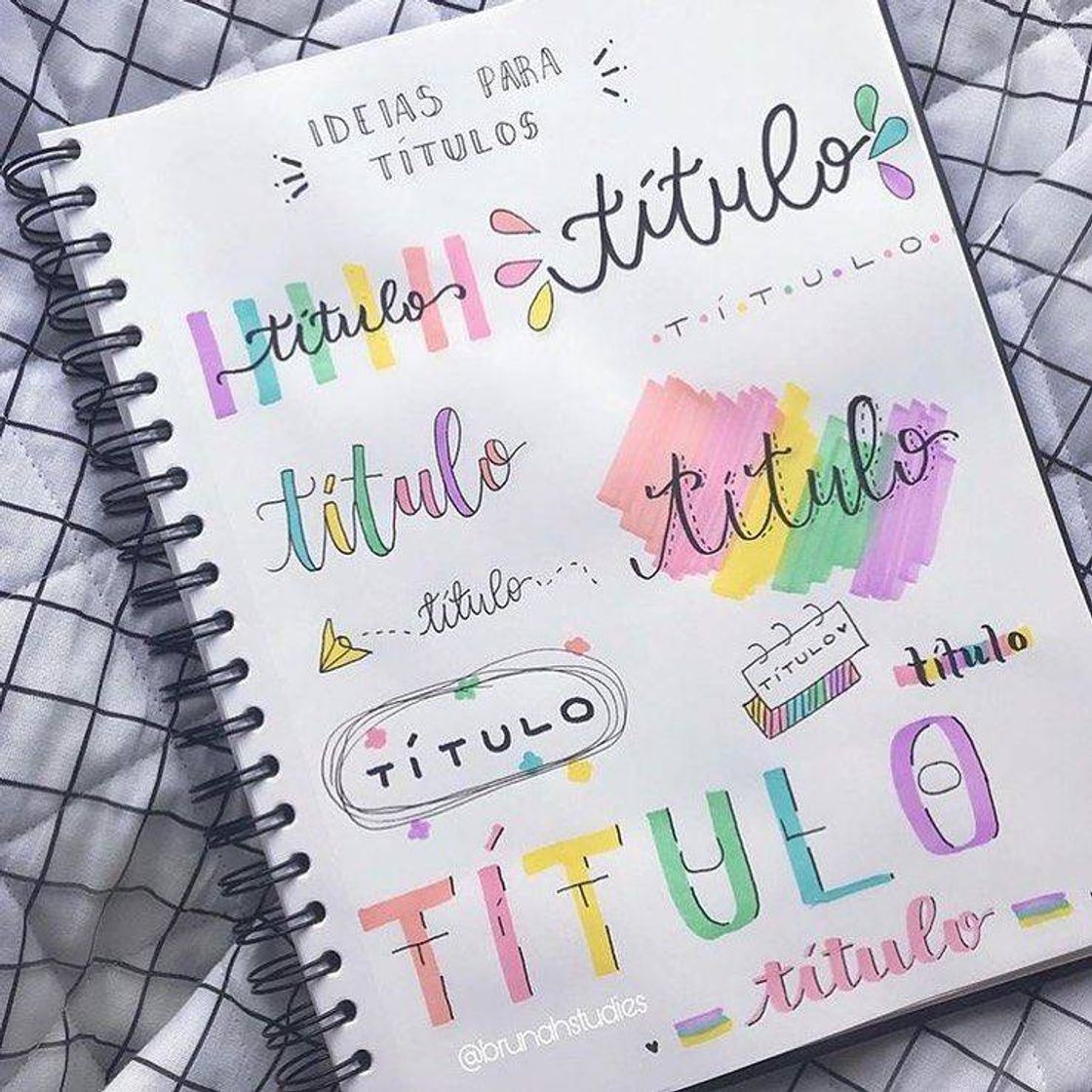 Social Olha as ideias de títulos para fazer no seu caderno 