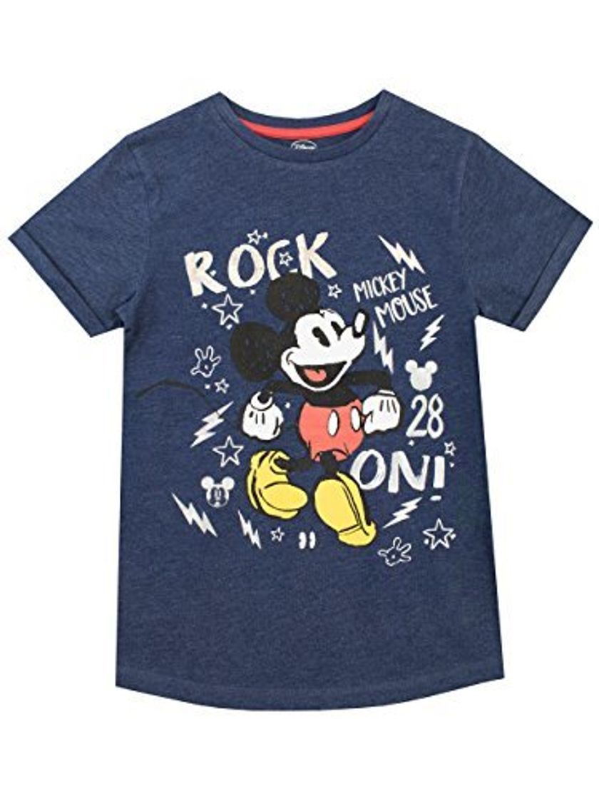 Lugar Disney Camiseta para niño Mickey Mouse Azul 4-5 Años