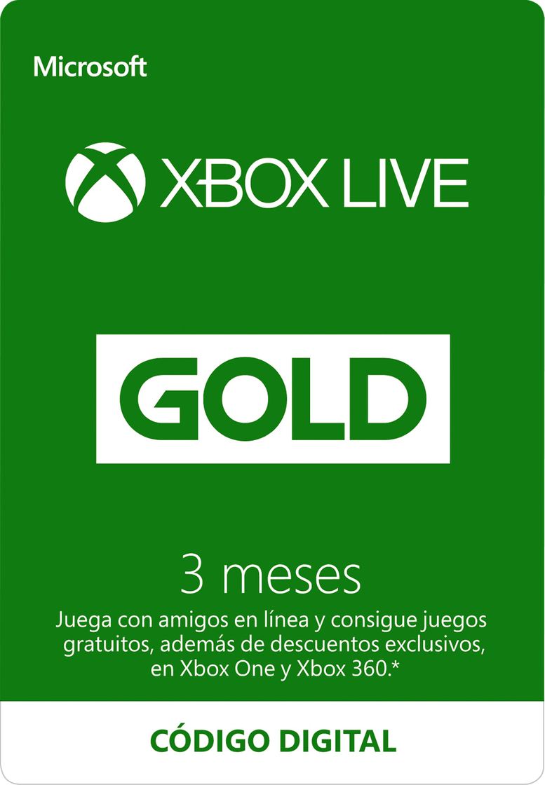 Product Suscripción Xbox Live Gold