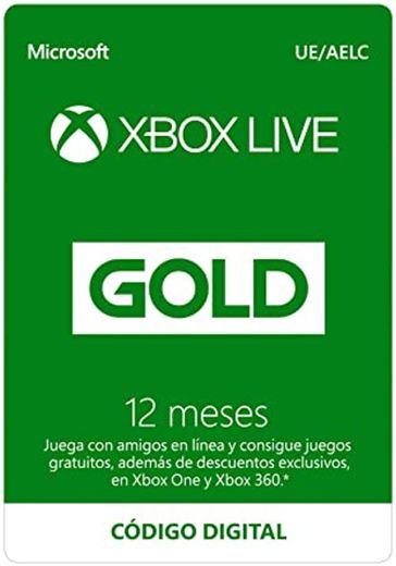 Suscripción Xbox Live Gold