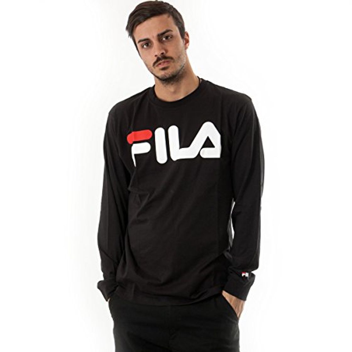 Social Fila Basic Classic Logo Camiseta de manga larga black