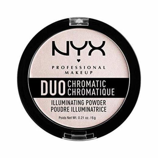 Nyx Professional Makeup Polvos Iluminadores Duo Chromatic Tono  2  Lavender