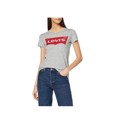 Levi's The Perfect Tee, Camiseta para Mujer, Gris