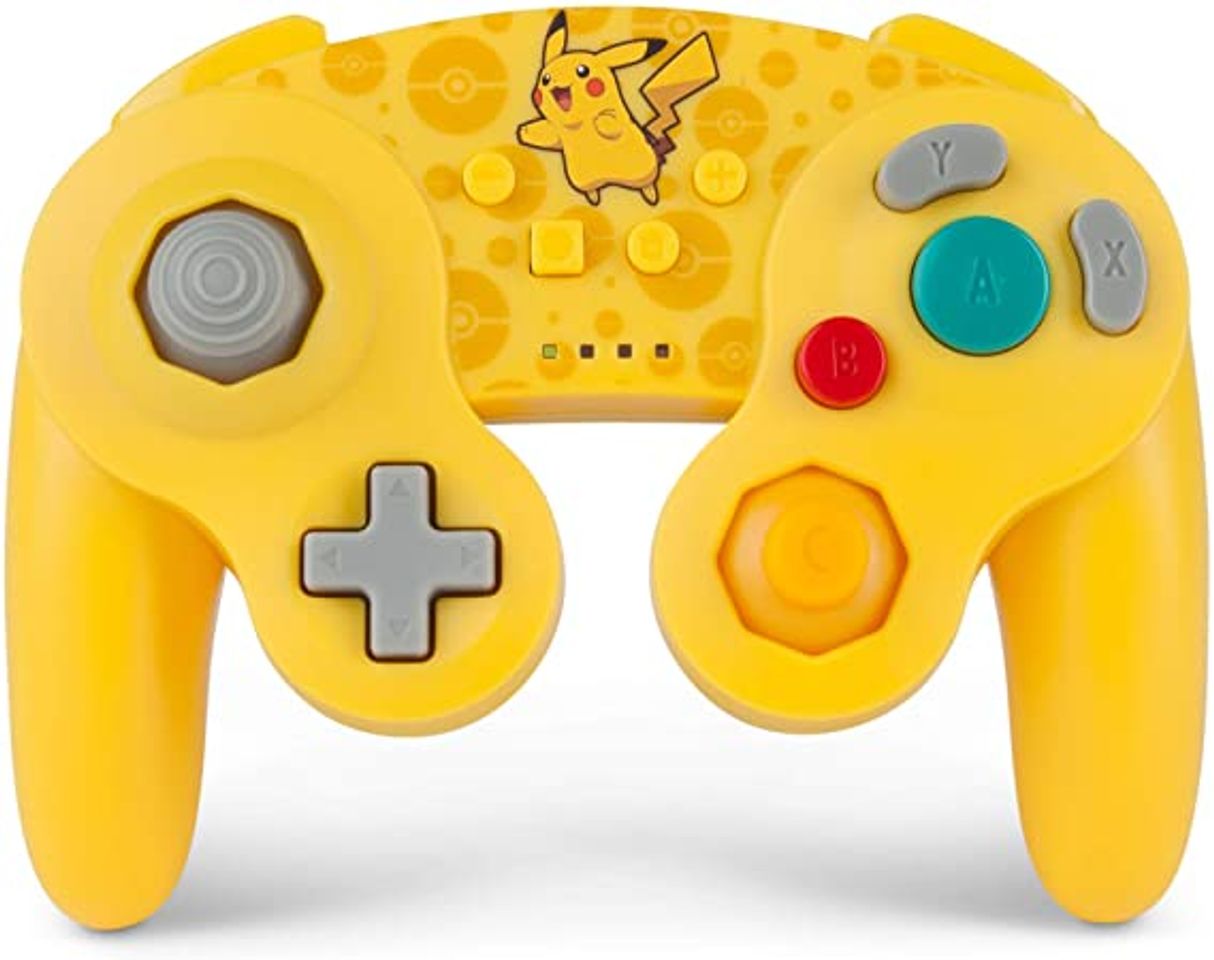 Fashion PowerA Nsw Gamecube Wireless Controller Pikachu - Standard E