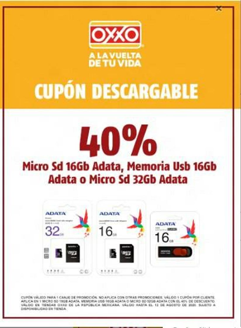 Product 40% Descuento Memorias Micro SD y Memorias USB Marca ADATA