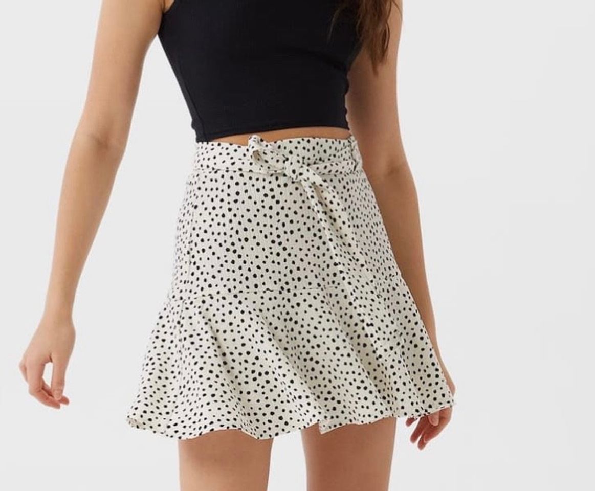 Fashion Skort fluida estampada.