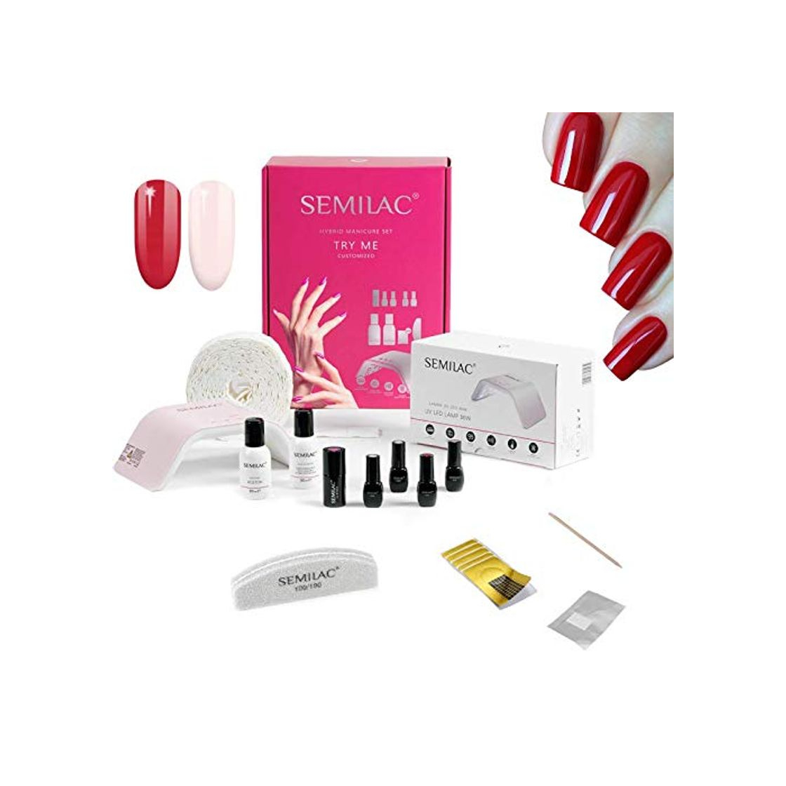 Producto Juego de secado de uñas híbrido Semilac Try Me UV LED 36