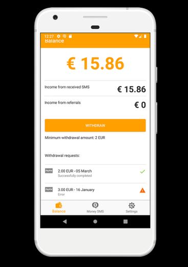 Hacer dinero en línea – La app de Money SMS para Android