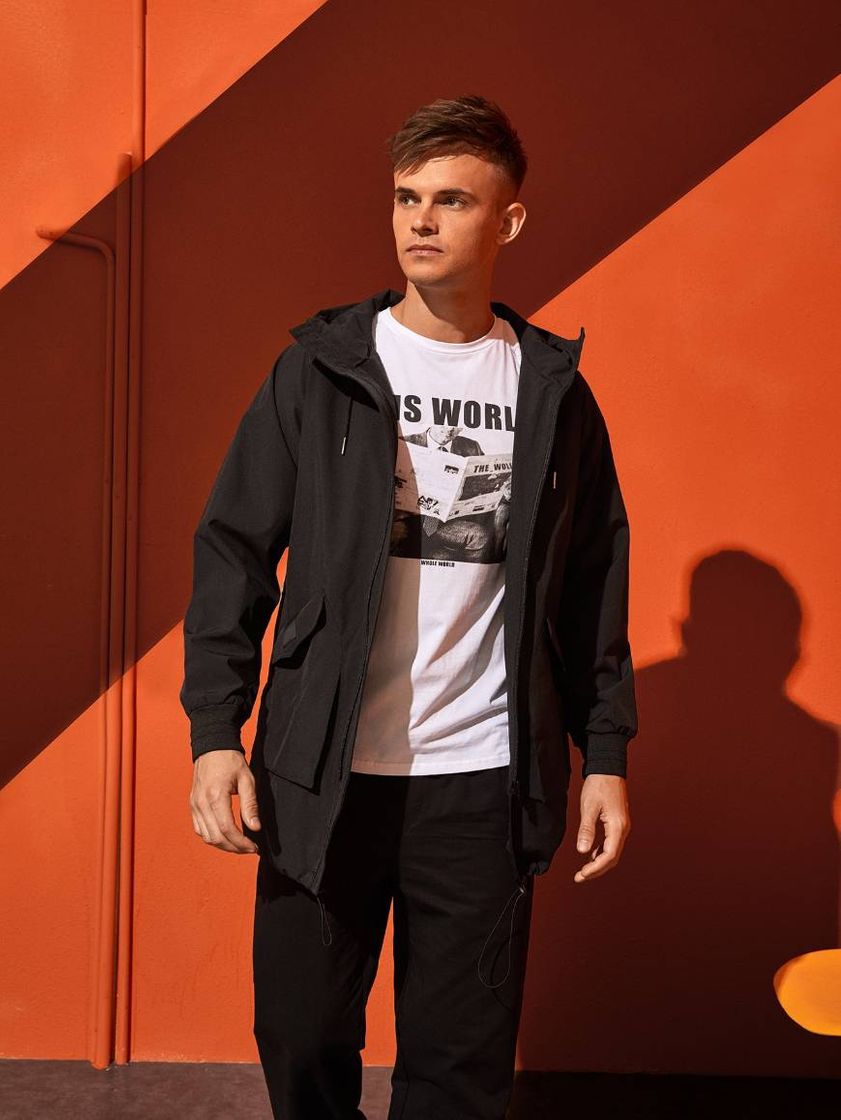 Social Chaqueta de hombre negra