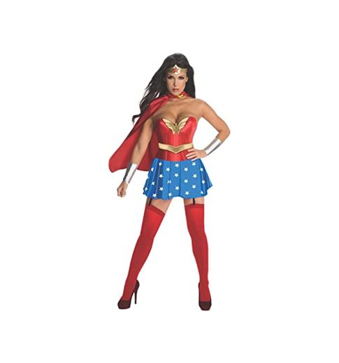 DC Comics - Disfraz de Wonder Woman para mujer, Talla S adulto