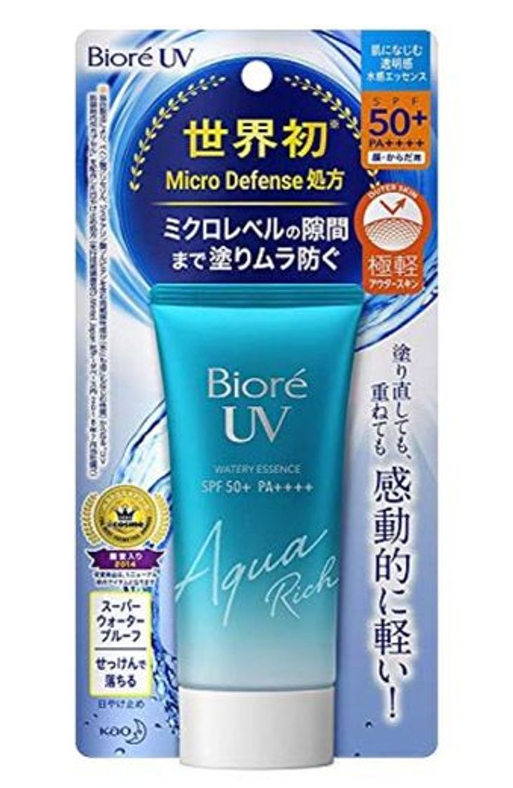 Product Kao Biore SPF50+ PA++++ - Protector solar UV Aqua Rich Watery Essence