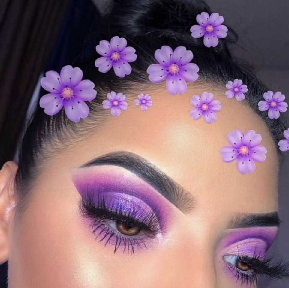 Social purple cut crease 