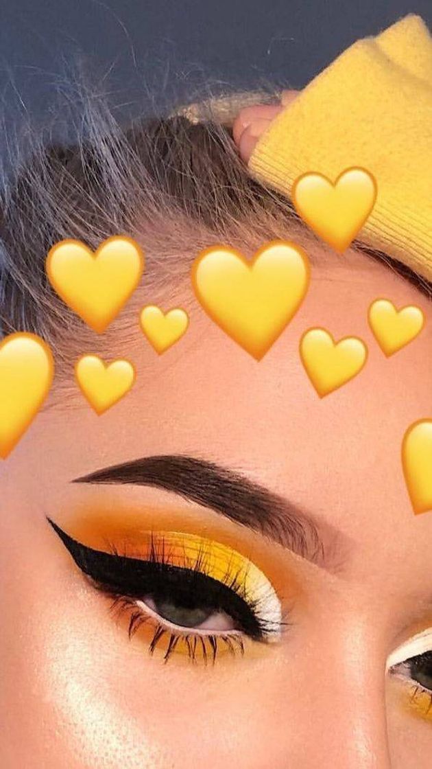Social yellow cut crease 