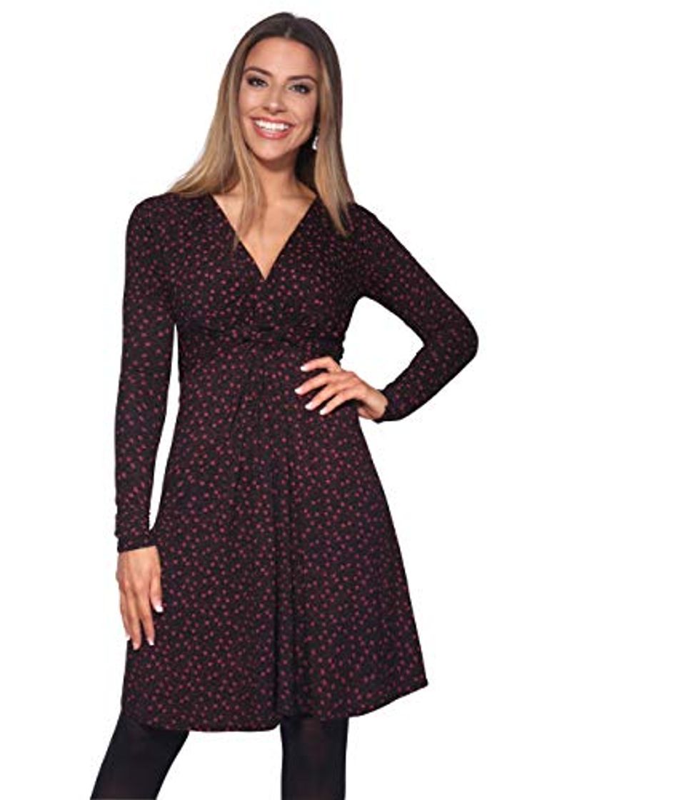 Social KRISP Vestido Mujer Corto Talla Grande Boda Noche Manga Cóctel Fiesta Elástico