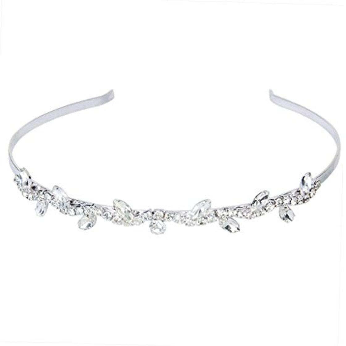 Place SODIAL(R) Tiara Diadema Con Rhinestones Para Fiesta Boda Novia Boda