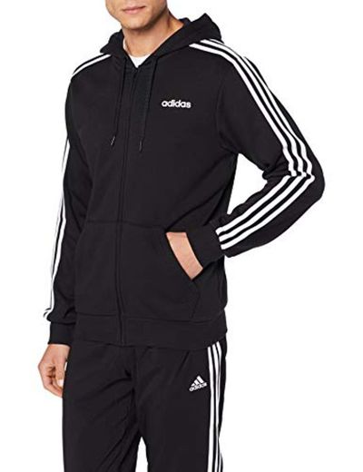 adidas Essentials 3-Stripes Track Top Men Sudadera con Capucha y Cremallera, Hombre,