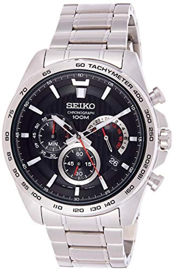 Lugar Seiko Reloj Cronógrafo para Hombre de Cuarzo con Correa en Acero Inoxidable