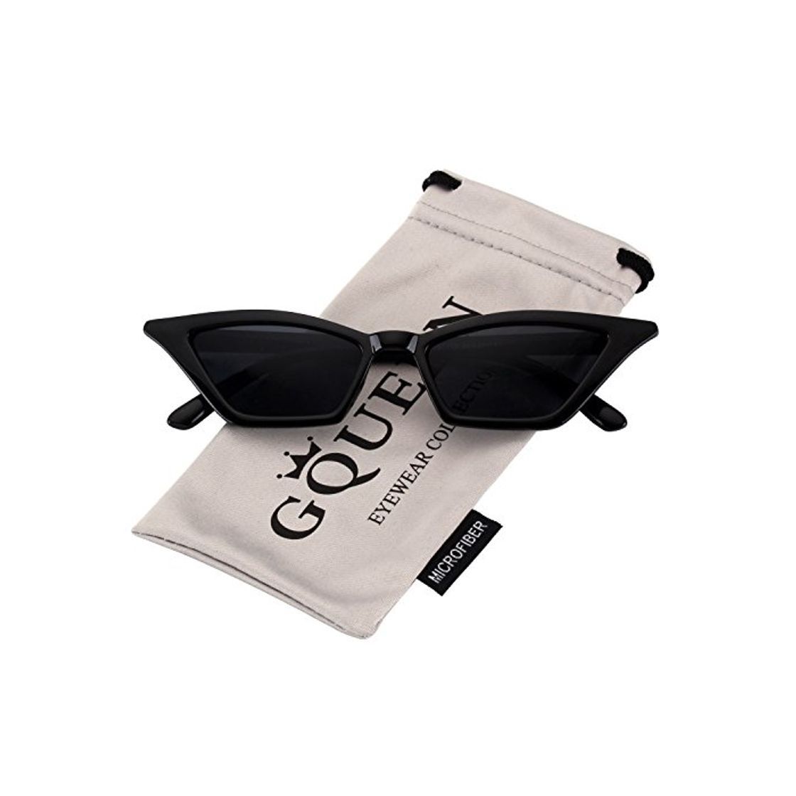 Social GQUEEN Gafas Vintage Clout Lentes de sol tipo ojo de gato Estilo