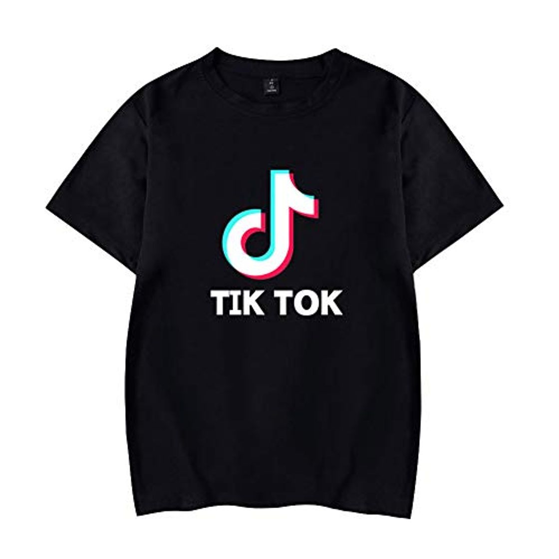 Fashion TIK Tok Camiseta Manga Corta Basica Mujer Hombre Sudadera Sin Capucha Camisa Swag Sweatshirt Sueter Blusa Cuello Redondo Jersey Verano Pullover Hip Hop Jumper Tunica Top Solid C00605TX011M