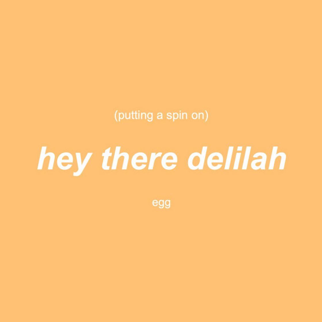 Canción Putting a Spin on Hey There Delilah