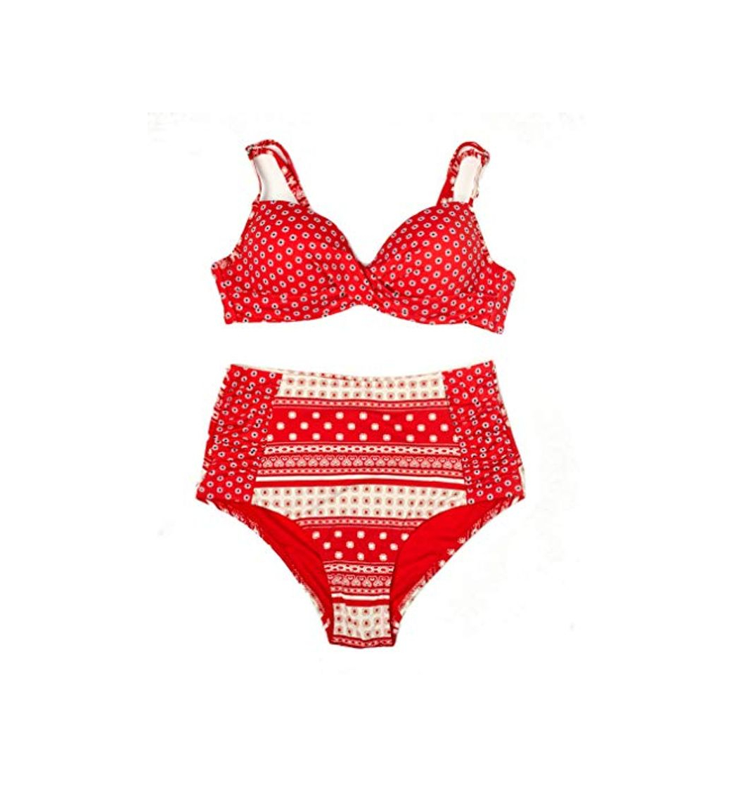 Products Marine - Conjunto de Bikini con Sujetador de Copa y Braga Alta