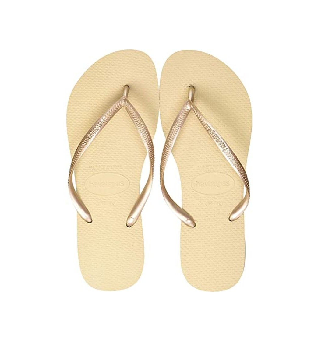 Social Havaianas You Metallic, Sandalias para Mujer, Dorado