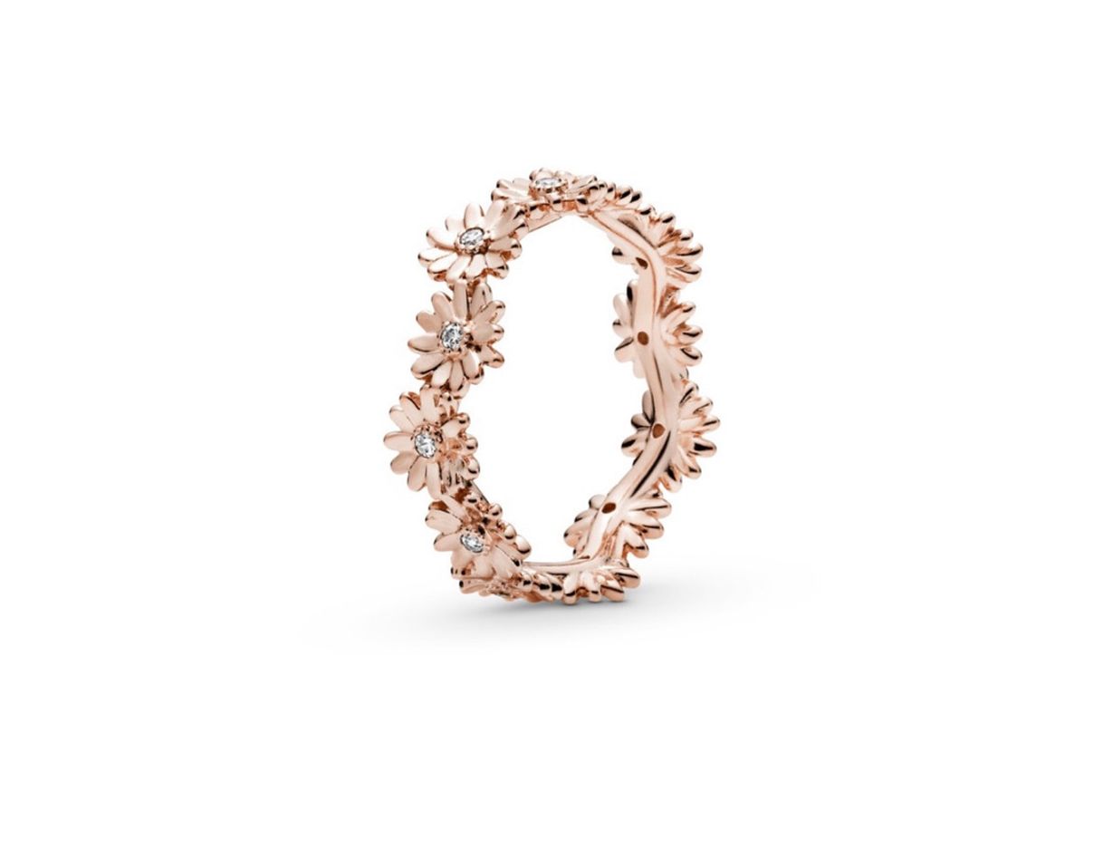 Social Anillo Pandora rose corona de margaritas brillantes