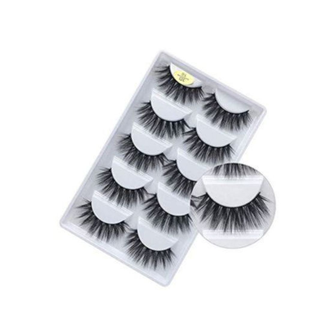 Social Pestañas Postizas ,3D Pestañas Falsas Naturales Hechas a Mano Larga Gruesa Profesional