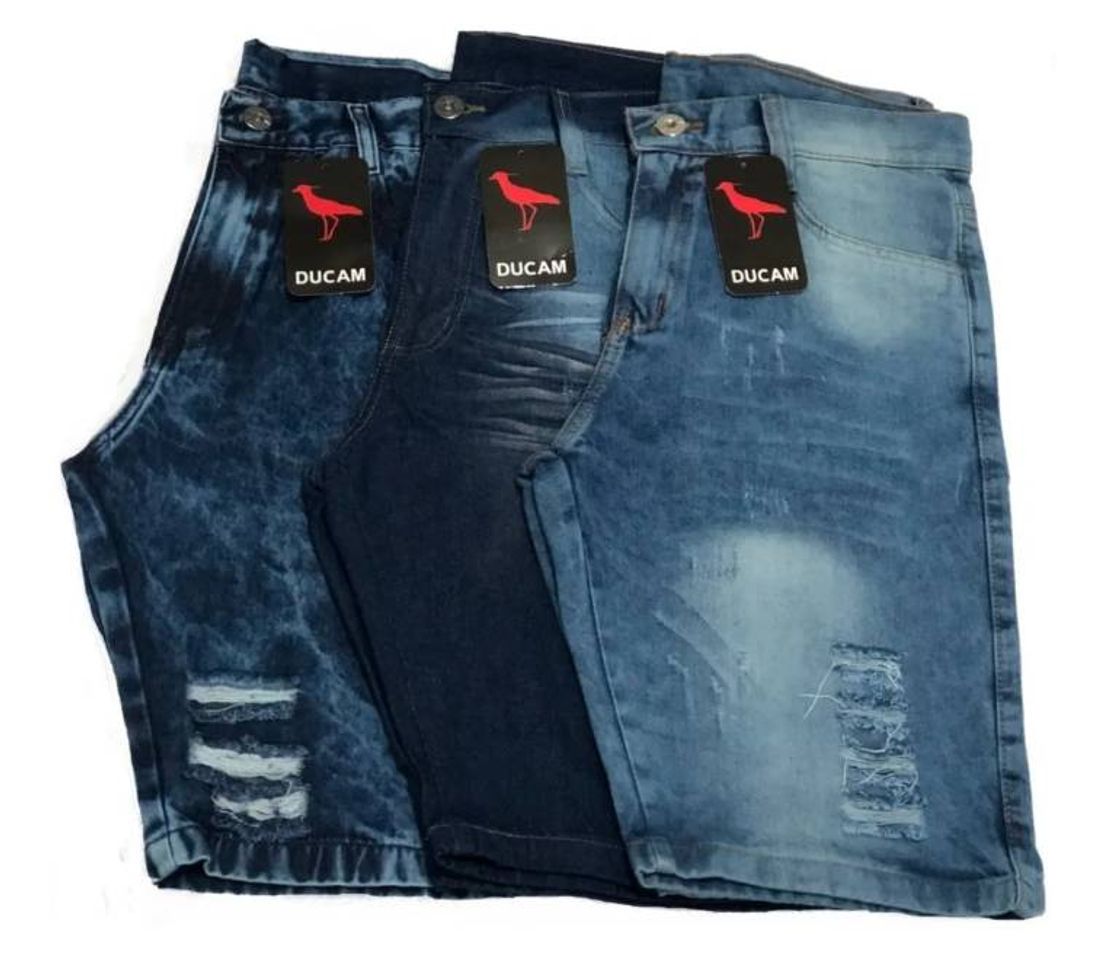 Moda Kit 3 Bermudas Jeans Masculina 