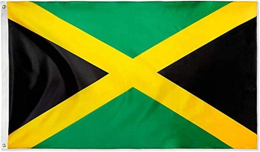 Ericraft Bandera jamaicana Grande 90x150cms Bandera de Jamaica de balcón para Exterior