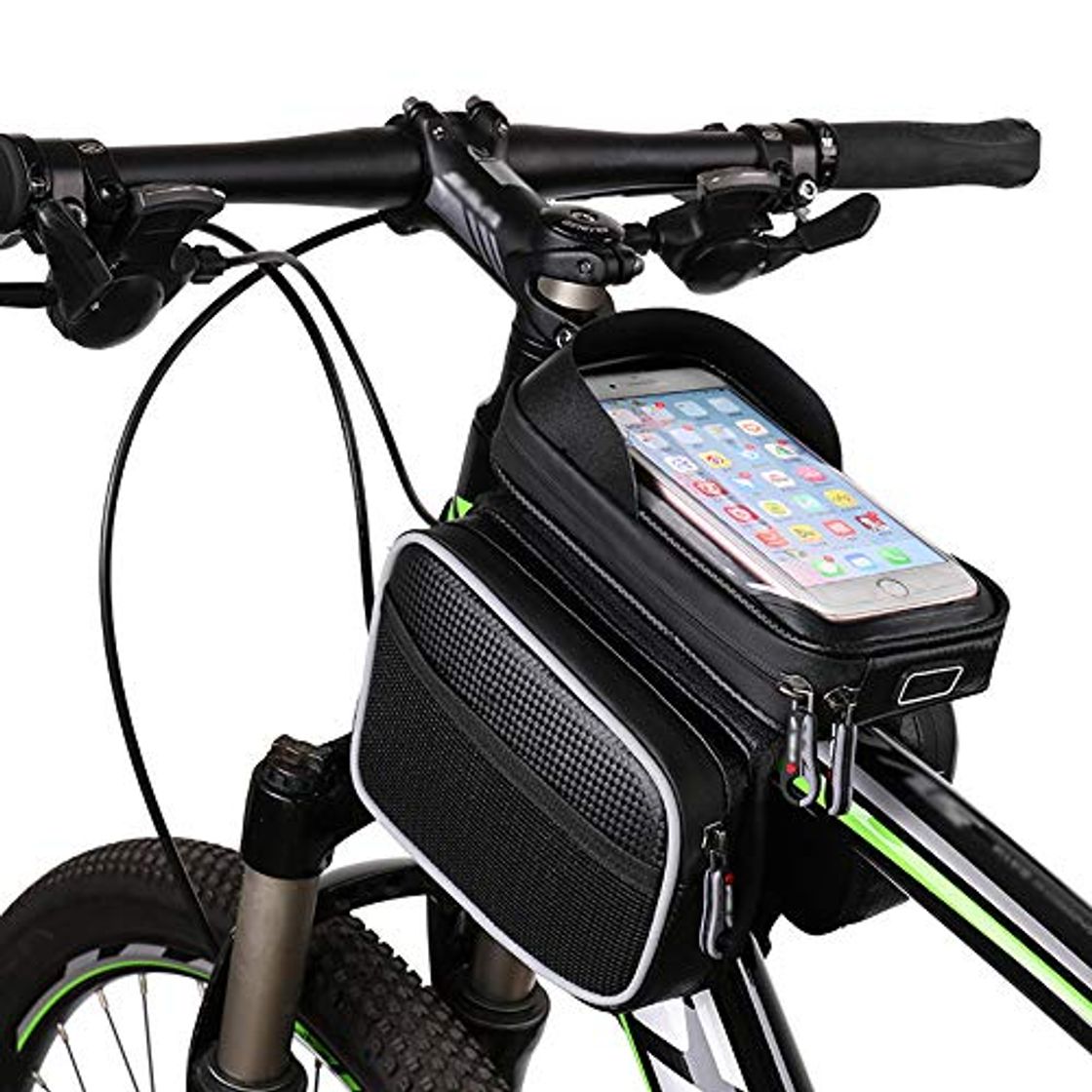 Products AMAZOM Bolsa para Bicicleta Bolsa Impermeable para Teléfono con Tubo Superior Marco