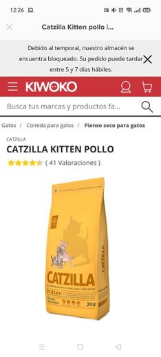 Catzilla Kitten pollo | Kiwoko