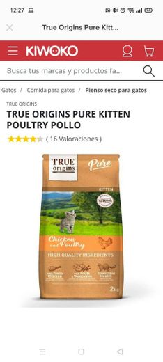 True Origins Pure Kitten Poultry Pollo | Kiwoko