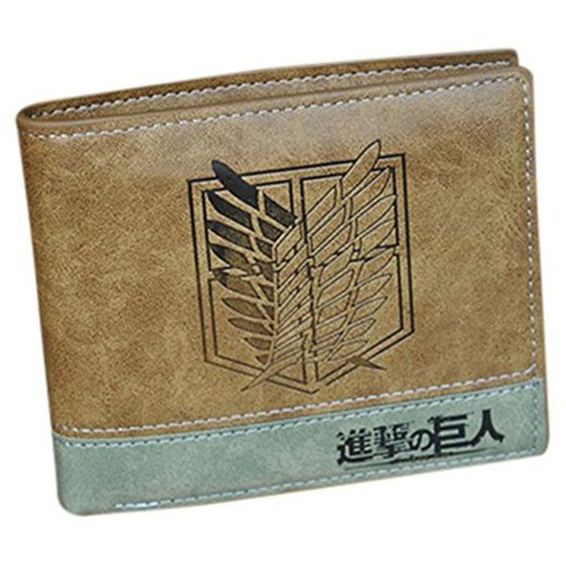 Moda Monedero de anime de una sola pieza de hada de ataque a titán Death Note regalo para la colección de fans Marrón Ataque contra Titan