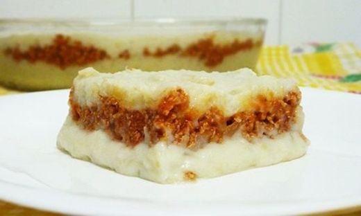 pastel de soja texturizada y patata con calabaza 