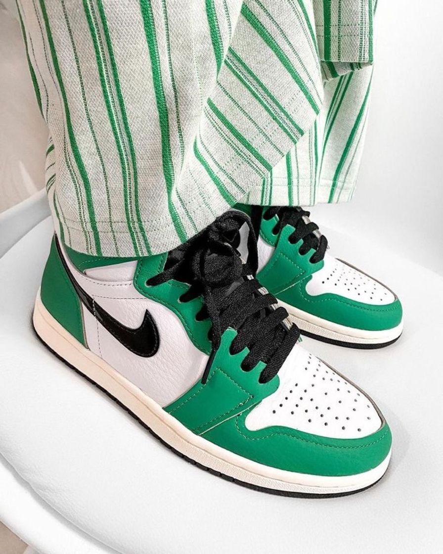 Moda Nike air jordan 1 high Lucky green 