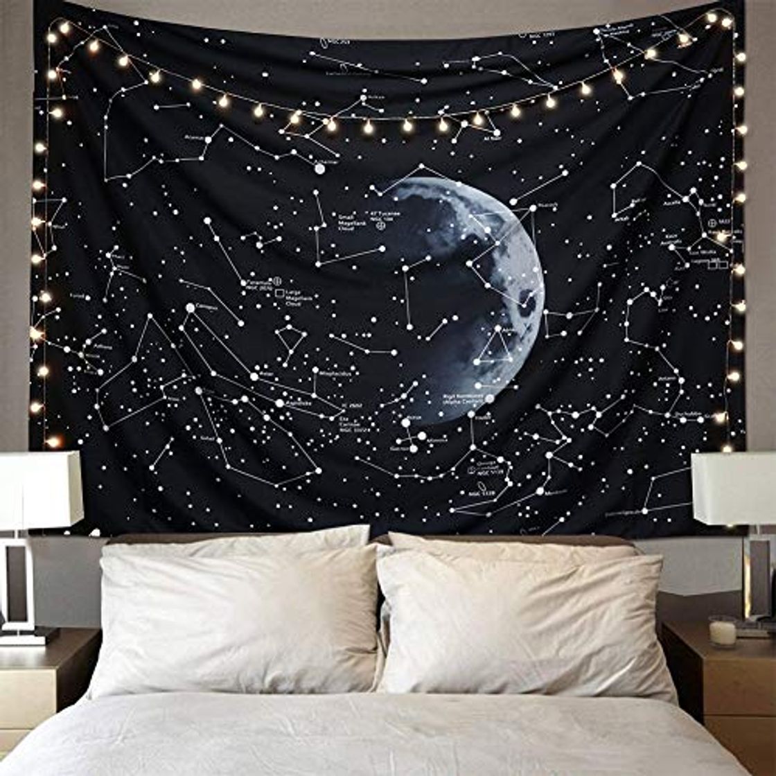 Home LOMOHOO Tapiz De Pared Colgante De Espacio Galaxia Nebulosa Misterioso Estelar Constelación